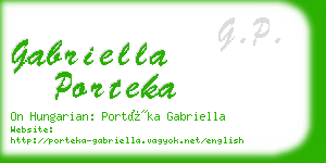 gabriella porteka business card